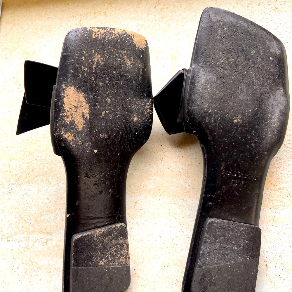 Lightly used Acnevstudios black slide sandals - Picture 5 of 5